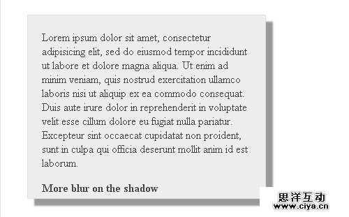 CSS3 Shadow