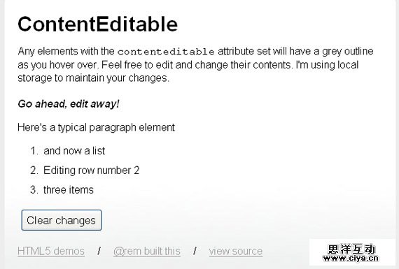 ContentEditable