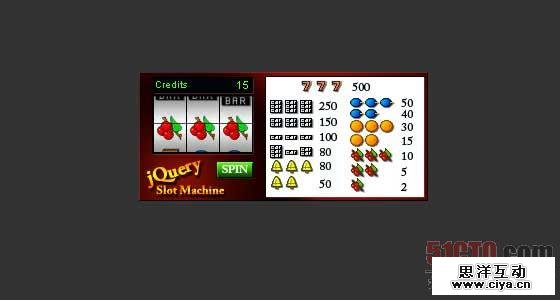 Slot Machine jQuery Game