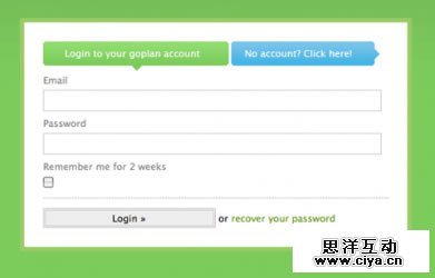 在登陆页面提供注册的连接