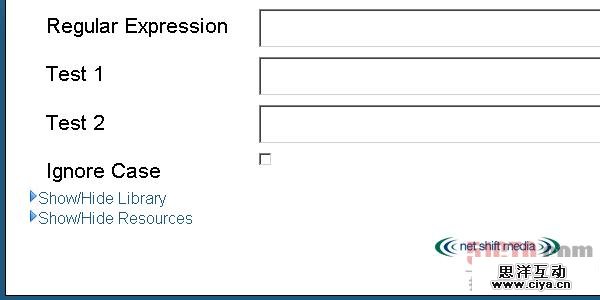 Regular expression validator tool