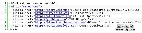 HTML 代码