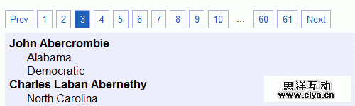 jQuery Pagination Plugin 12个基于jQuery框架的 Ajax 分页插件,互联网的一些事
