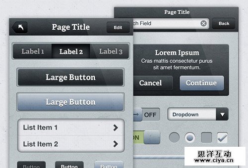 instantShift - Awesome Free iDevices (iPhone, iPad, iOS) GUI Elements 30个免费的精美 iPhone, iPad, iOS, Mac 界面素材,互联网的一些事