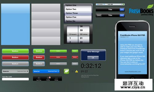 instantShift - Awesome Free iDevices (iPhone, iPad, iOS) GUI Elements 30个免费的精美 iPhone, iPad, iOS, Mac 界面素材,互联网的一些事
