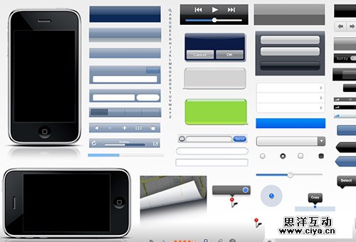 instantShift - Awesome Free iDevices (iPhone, iPad, iOS) GUI Elements 30个免费的精美 iPhone, iPad, iOS, Mac 界面素材,互联网的一些事