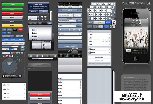 instantShift - Awesome Free iDevices (iPhone, iPad, iOS) GUI Elements 30个免费的精美 iPhone, iPad, iOS, Mac 界面素材,互联网的一些事