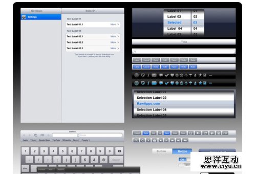 instantShift - Awesome Free iDevices (iPhone, iPad, iOS) GUI Elements 30个免费的精美 iPhone, iPad, iOS, Mac 界面素材,互联网的一些事