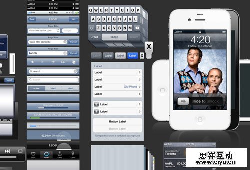 instantShift - Awesome Free iDevices (iPhone, iPad, iOS) GUI Elements 30个免费的精美 iPhone, iPad, iOS, Mac 界面素材,互联网的一些事