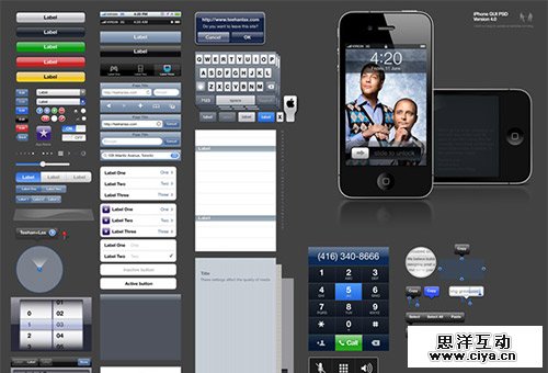 30个免费的精美 iPhone, iPad, iOS, Mac 界面素材,互联网的一些事