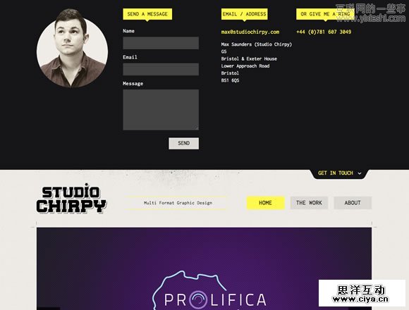 Inspiring Contact Pages 23个给你带来设计灵感的联系页面,互联网的一些事