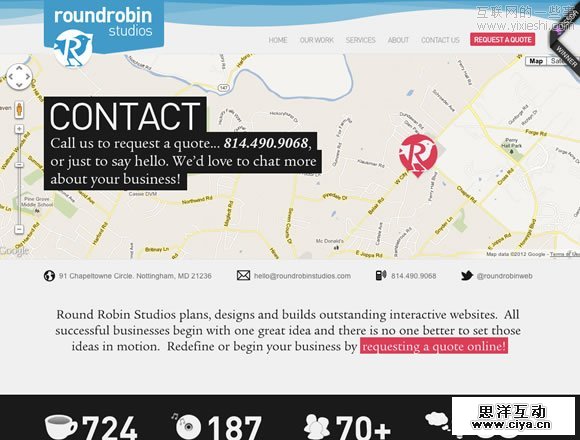 Inspiring Contact Pages 23个给你带来设计灵感的联系页面,互联网的一些事