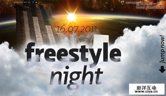 Freestyle Night 网页设计中30个惊人的滚动效果,互联网的一些事