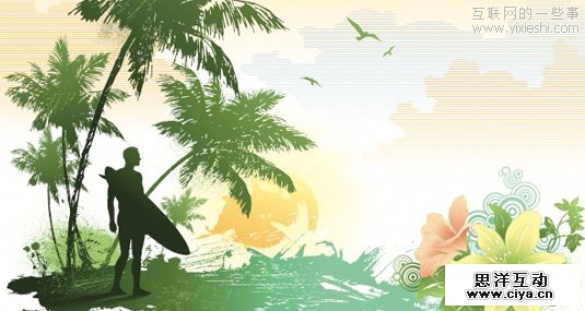25 Free Summer and Sunset Vectors 30套非常漂亮的免费矢量图片素材,互联网的一些事