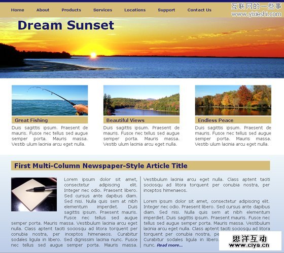 15款非常漂亮的 HTML5 网站模板免费下载,互联网的一些事