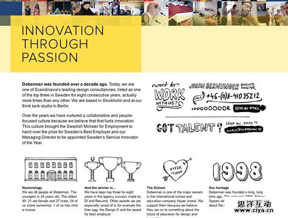 Inspiring About Pages 20佳非常有创意的自我介绍页面设计,互联网的一些事