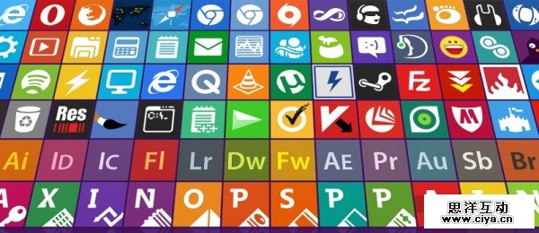 10套华丽的Win8 Metro风格图标免费下载,互联网的一些事