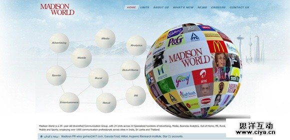 国外酷站:26个独具创意的国外广告公司网站设计,互联网的一些事