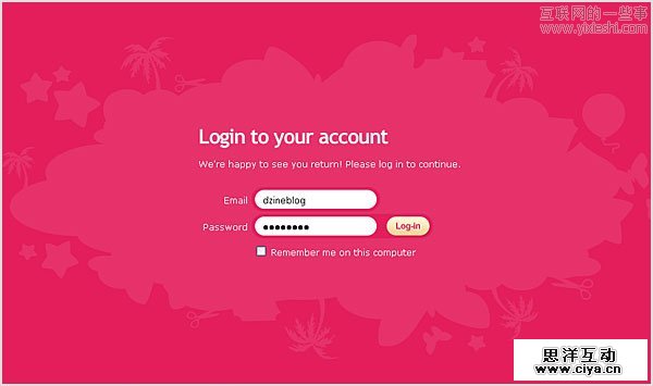 23个非常精美的登录页面设计案例 23个精美的登录页面设计案例,互联网的一些事