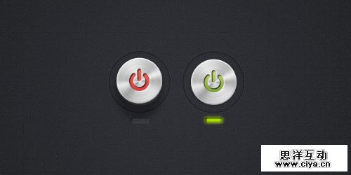 Circular Power Buttons 35套非常华丽的免费PSD网页按钮素材,互联网的一些事