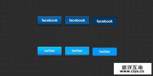 3D Social Button 35套非常华丽的免费PSD网页按钮素材,互联网的一些事