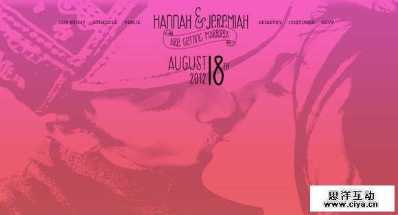 Hannah & Jeremiah 网页设计中背景的创意风格与设计趋势,互联网的一些事