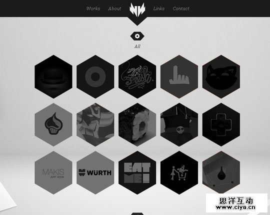 六边形在网页设计中应用的精美案例,互联网的一些事