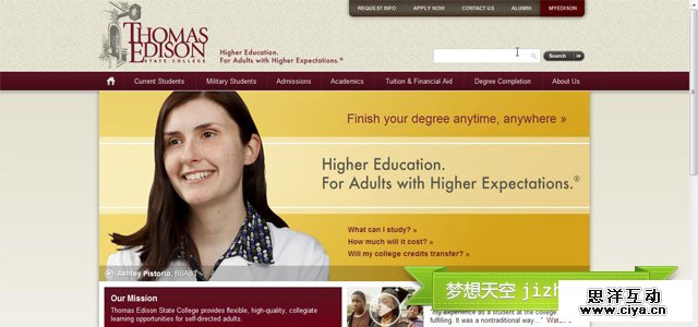 20个国外设计精美的大学网站设计欣赏,互联网的一些事