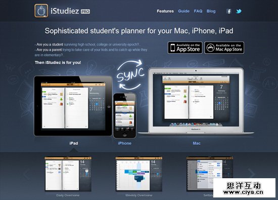 30个非常精美的 iOS App 网站设计案例,互联网的一些事