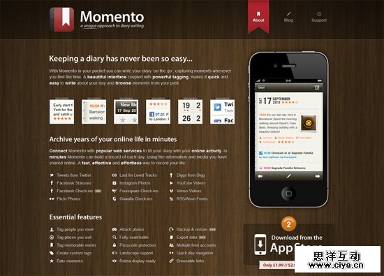 30个非常精美的 iOS App 网站设计案例,互联网的一些事