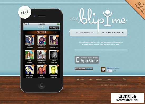 30个非常精美的 iOS App 网站设计案例,互联网的一些事