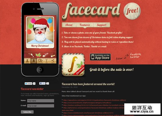 30个非常精美的 iOS App 网站设计案例,互联网的一些事