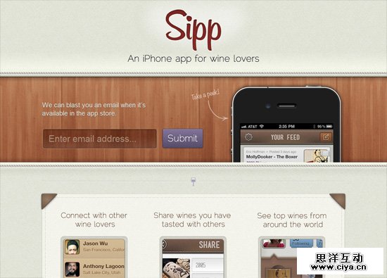 30个非常精美的 iOS App 网站设计案例,互联网的一些事