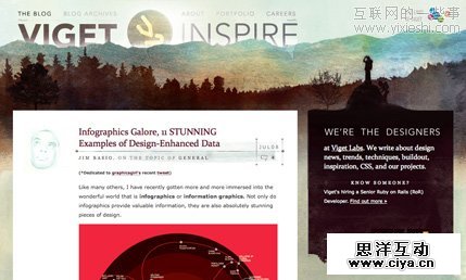 酷站欣赏：15个水彩风格的网页设计,互联网的一些事
