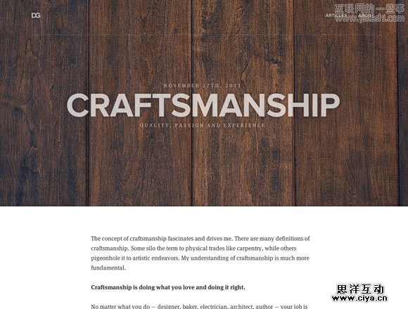 20佳国外优秀的简约风格网页设计作品,互联网的一些事