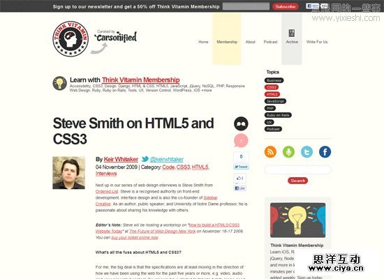 42个非常有用的 HTML5 开发教程和学习资源,互联网的一些事