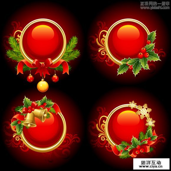 40套新鲜出炉的精美圣诞节矢量图片素材,互联网的一些事