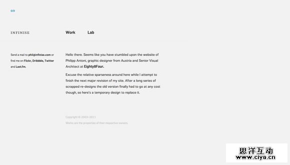 20个简约风格网站设计作品欣赏,互联网的一些事
