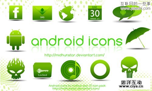 24款设计精美的免费Android主题图标免费下载,互联网的一些事