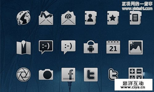 24款设计精美的免费Android主题图标免费下载,互联网的一些事