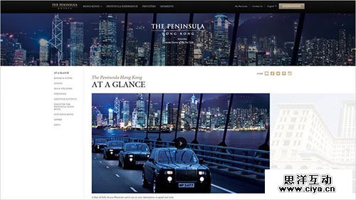 The-Peninsula-Hong-Kong 酒店网站 网页设计 很想去一次!19个美丽的度假酒店网站,互联网的一些事
