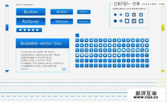 分享30套精美的Web和手机开发UI素材包,互联网的一些事