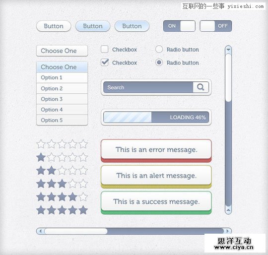 分享30套精美的Web和手机开发UI素材包,互联网的一些事