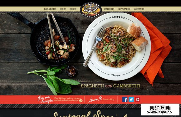 30 Tasty Websites of Cafes and Restaurants