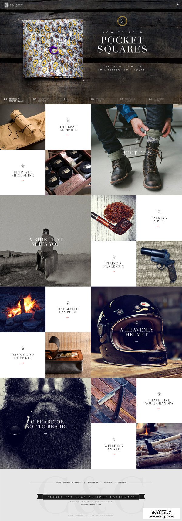 Cutthroat & Cavalier Website by Brijan