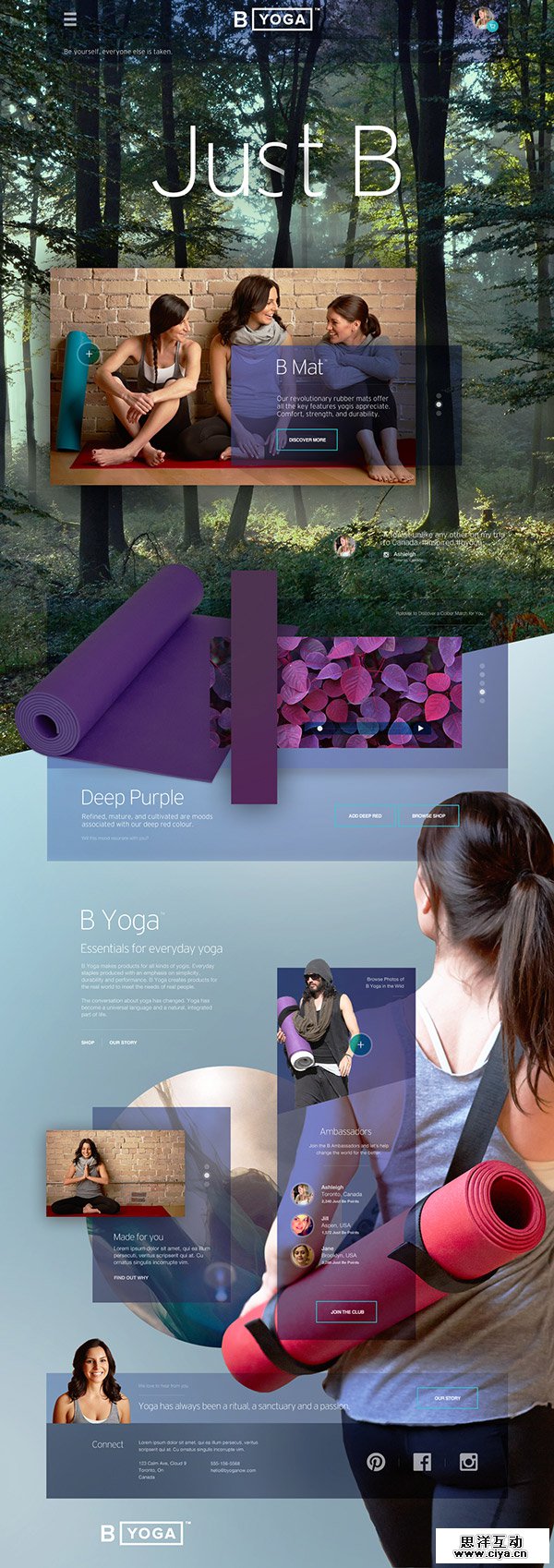 B Yoga Website by Agency Dominion