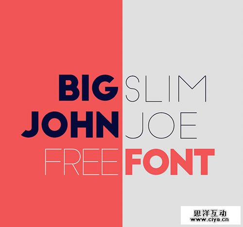 Big John / Slim Joe Free Font Big John / Slim Joe Free Font