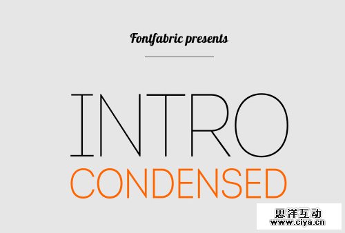 Intro Condensed Free Font Intro Condensed Free Font