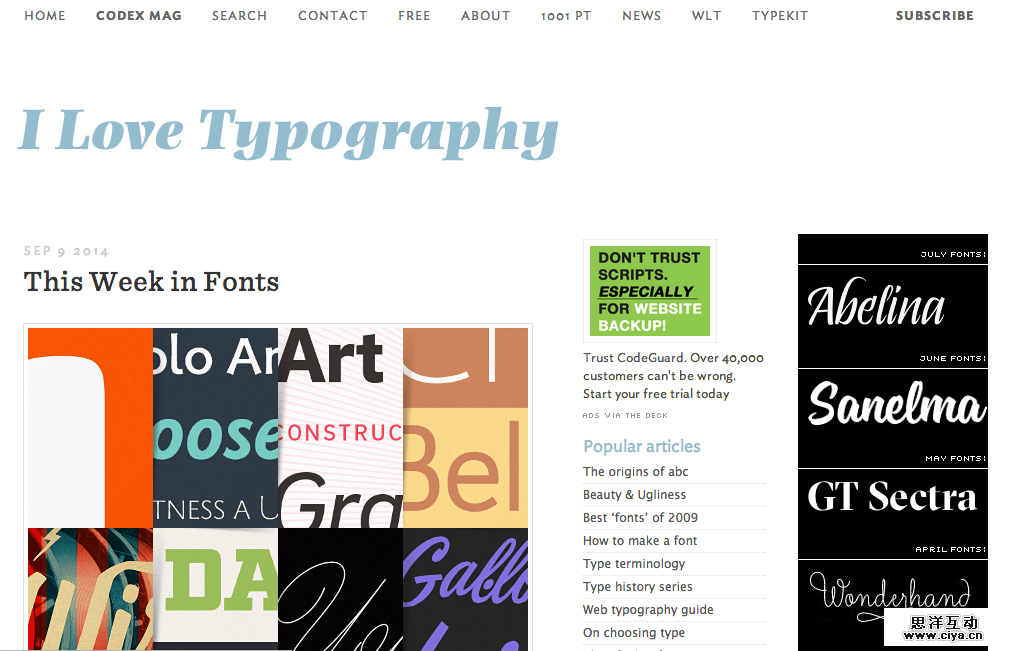 I Love Typography