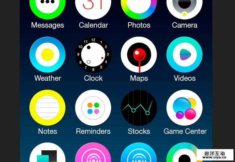 45+ freebies you have to try this month photo Alternative iOS7 concept
